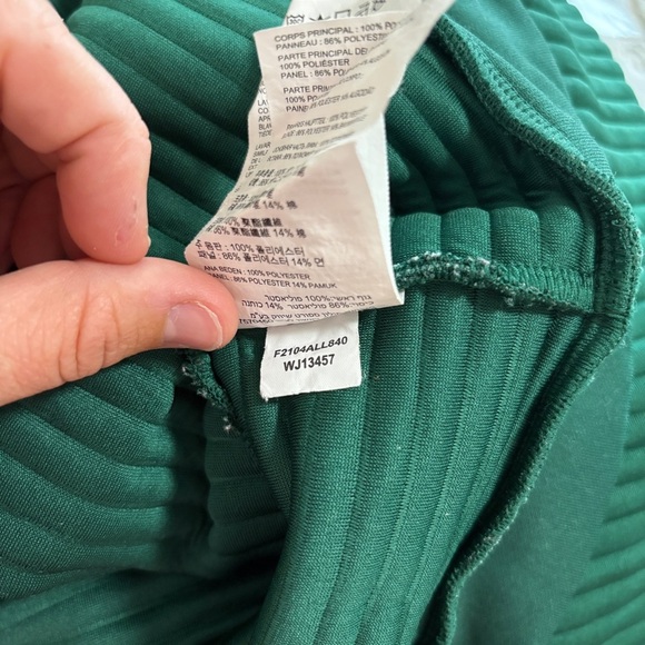 Women New Balance XS Green Waffle Ribbed Texture Dri Fit Zip Up Athletic Jacket - Picture 9 of 9